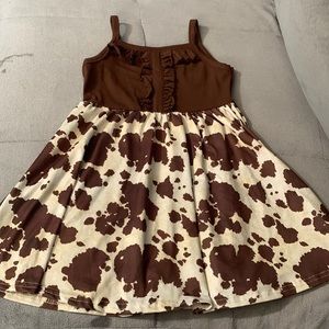 Cow print dress